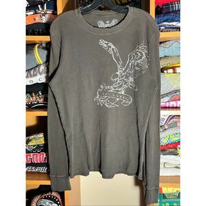 Y2K Aeropostale Goth Thermal L/S Shirt